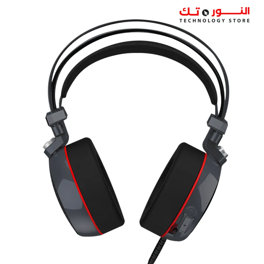 TechnoZone K63 Backlit LED Gaming Headset - Black
