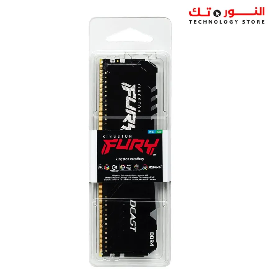 Kingston Fury Beast RGB 8GB 3600MHz DDR4 CL17 Desktop Memory Single Stick