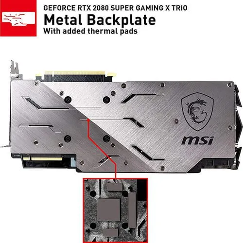 MSI Gaming GeForce RTX 2080 Super 8GB GDRR6 256-Bit HDMI/DP Nvlink Tri-Frozr Turing Architecture Overclocked Graphics Card (RTX 2080 Super Gaming X Trio)