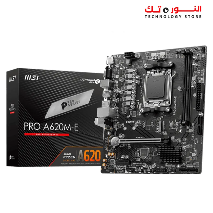 MSI PRO A620M-E ProSeries Motherboard AMD AM5 - DDR5 - PCIe 4.0