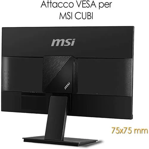 MSI PRO MP241 Professional Flat Monitor 24" 16:9 Full HD (1920x1080), Frequency 60Hz, Response Time 7ms, IPS Panel Glare Free, Connections 1x HDMI and 1x VGA, VESA 75x75mm Standard