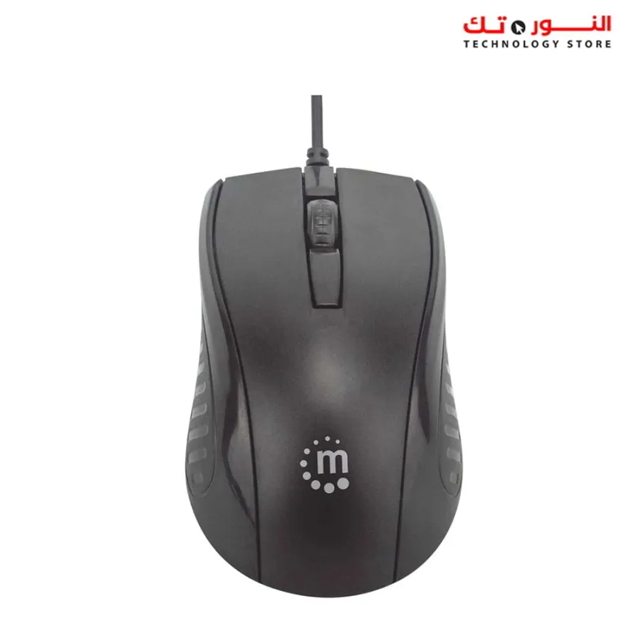 Manhattan Wired Optical Mouse USB - 179331 - Black