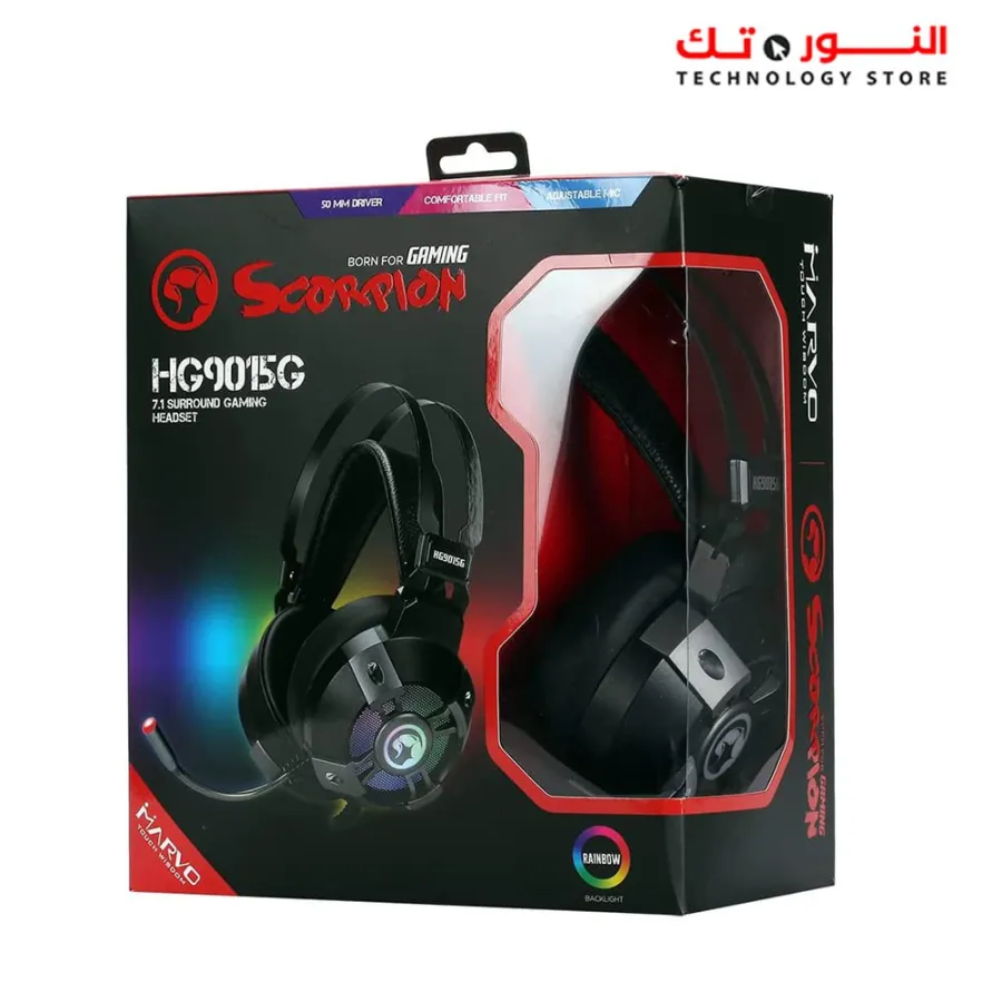 Marvo HG9015G Virtual 7.1 Surround Headset, RGB