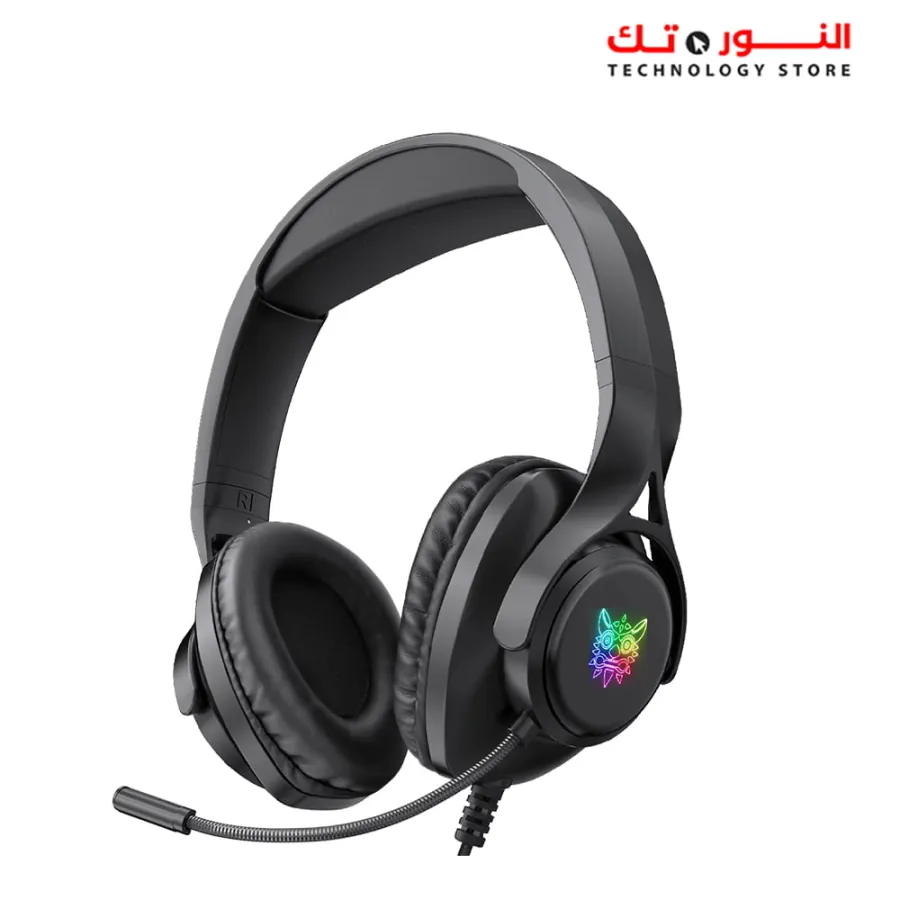 ONIKUMA X16 BLACK Wired RGB Over-ear Gaming Headset with Noise Cancelling Mic