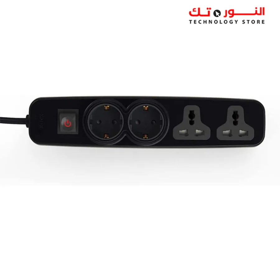 Power Strip 4 Outlets (2 Schuko Sockets+ 2 Universal Sockets)