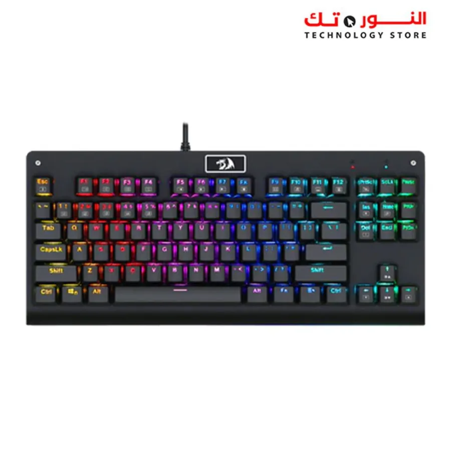 Redragon K568R Dark Avenger Gaming mechanical Keyboard - RED Switch - Rainbow LED Lighting - Black
