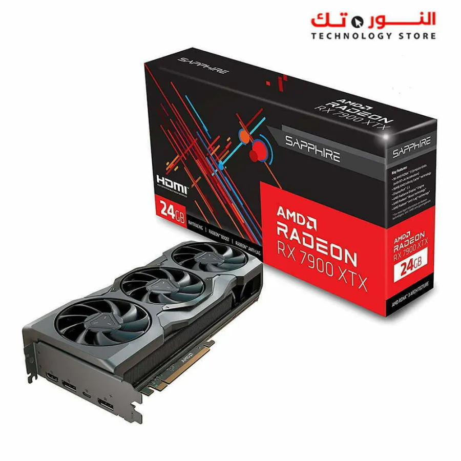 Sapphire AMD Radeon RX 7900 XTX Gaming Graphics Card with 24GB GDDR6, AMD RDNA 3