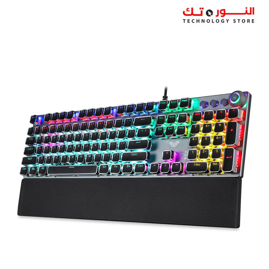 AULA F2088 GAMING MECHANICAL KEYBOARD BLUE BROWN BLACK SWITCH WIRED USB Gaming Keyboard with Metal Button