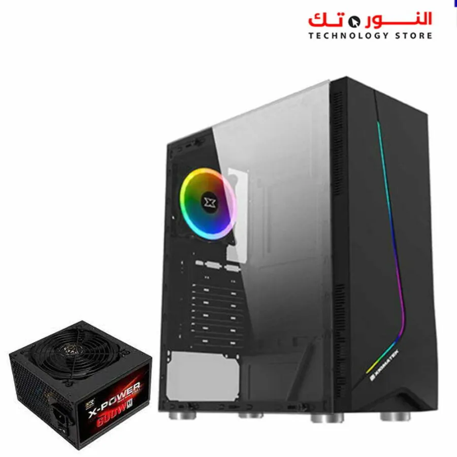 XIGMATEK MID TOWER CASE EROS + X POWER 600W +80 Power Supply