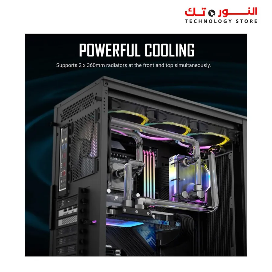 ANTEC AX90 Mid-Tower High-Airflow Mesh Front Panel, 4 x 120mm ARGB Fans Included + PSU Antec ATOM B650 +80 Bronze Certified