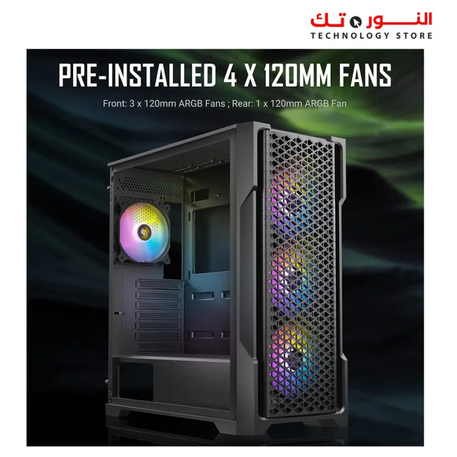 ANTEC AX90 4FAN ARGB + PSU ANTEC ATOM G750 80+ GOLD Semi Modular