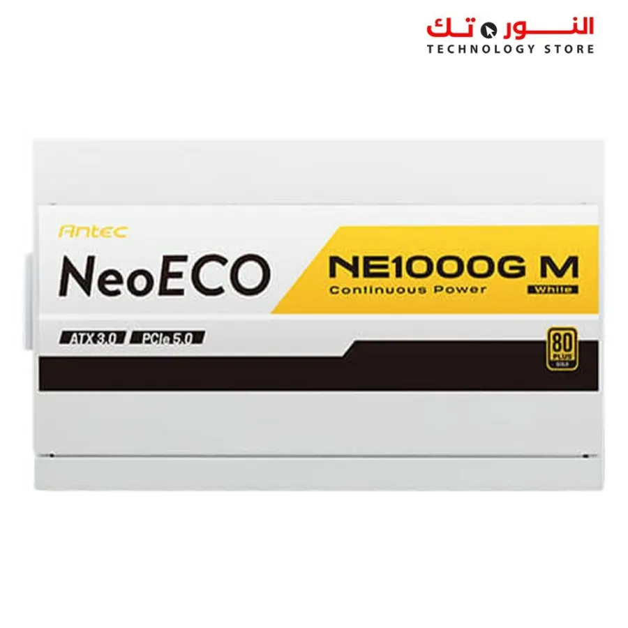 Antec  Power Supply  NeoECO NE1000 1000W 80+ Gold Full Modular ATX3.0 PCIE 5.0 White