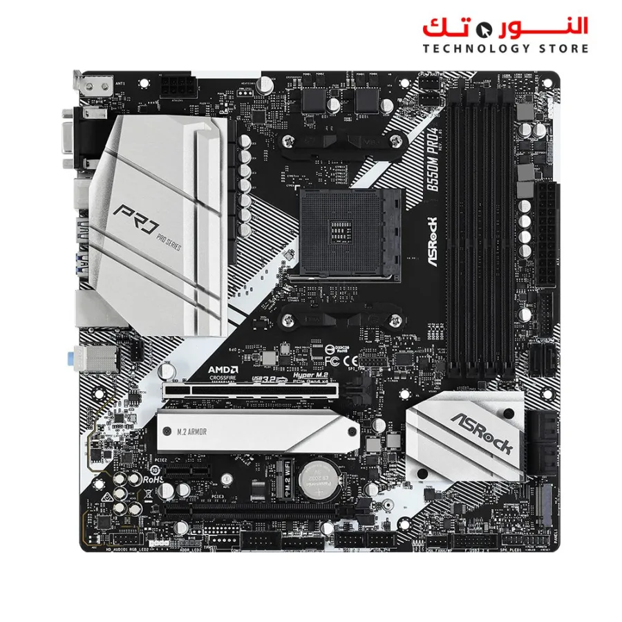 ASRock B550M PRO4 Supports 3rd Gen AMD AM4 Ryzen™ / Future AMD Ryzen™ Processors Motherboard
