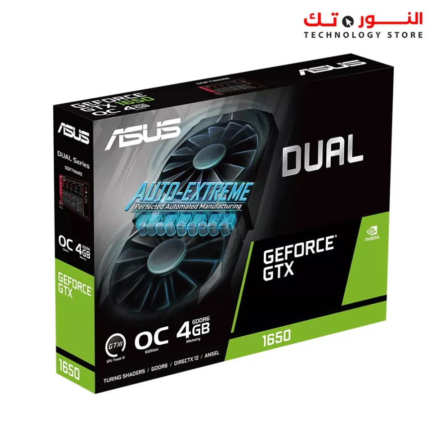 ASUS Dual GeForce GTX 1650 V2 OC Edition 4GB GDDR6