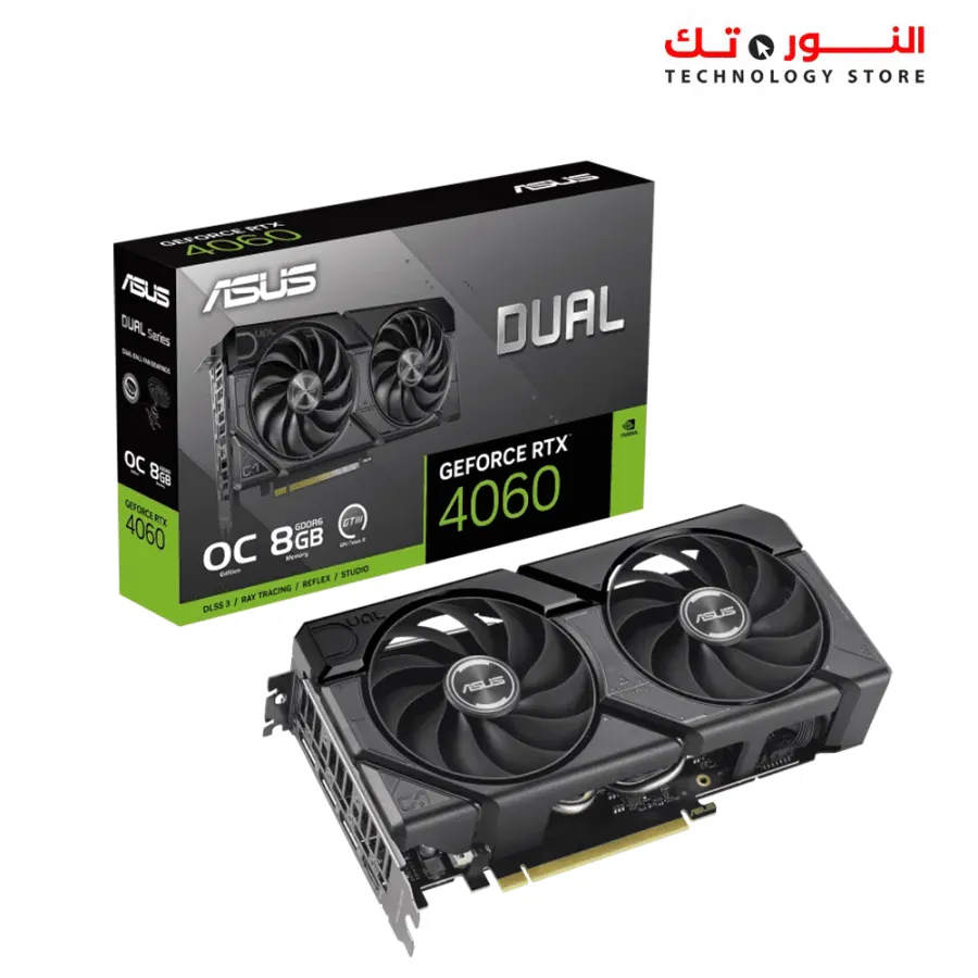 ASUS Dual GeForce RTX™ 4060 EVO OC Edition 8GB GDDR6
