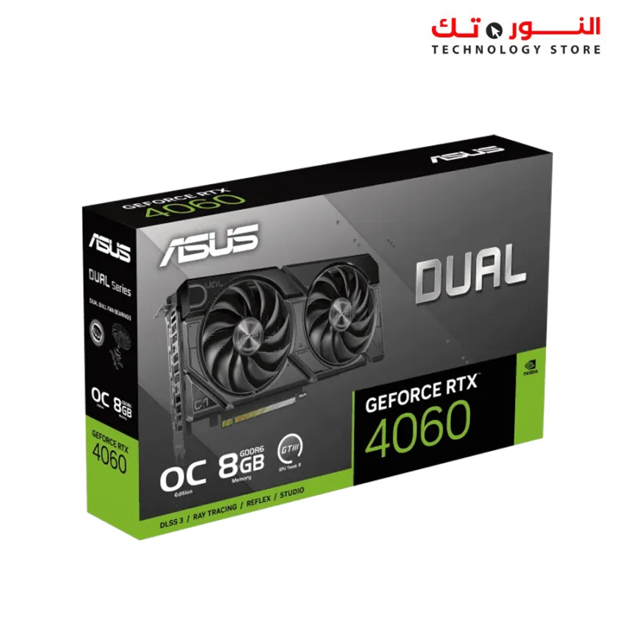 ASUS Dual GeForce RTX™ 4060 EVO OC Edition 8GB GDDR6