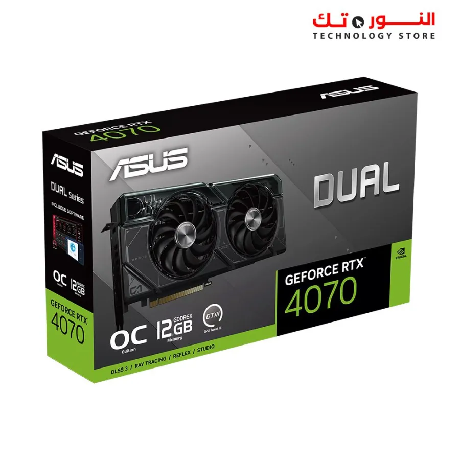 ASUS Dual GeForce® RTX 4070 OC Edition 12GB GDDR6X