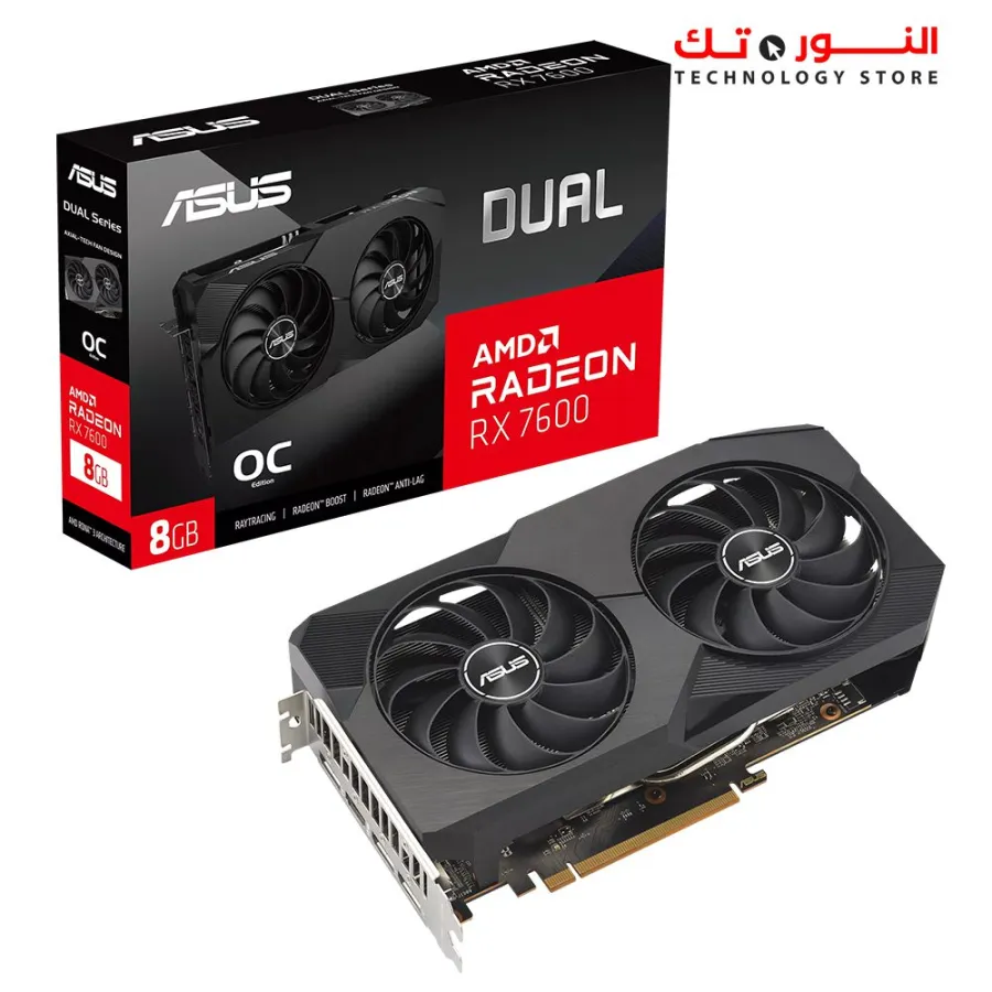 ASUS Dual Radeon RX 7600 OC Edition 8GB GDDR6