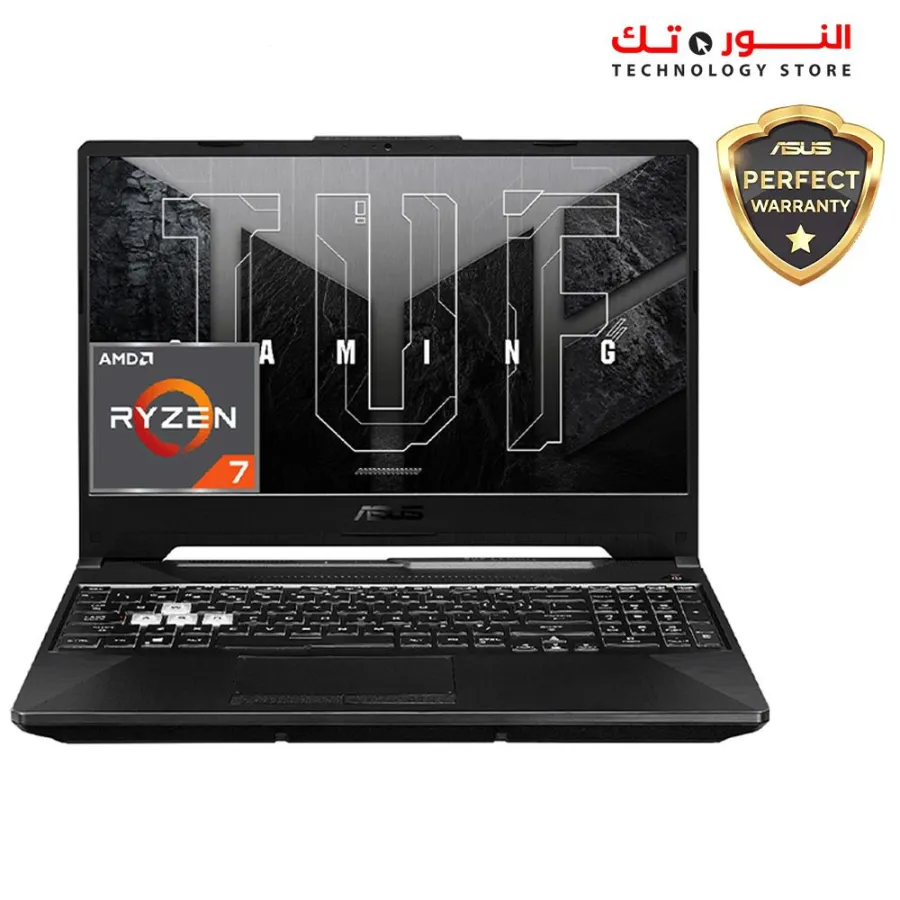 ASUS TUF Gaming A15 FA506NCR-HN007W Laptop - AMD Ryzen™ 7-7435HS - 8GB DDR5 - 512GB SSD - NVIDIA® GeForce® RTX™ 3050 4GB - 15.6'' FHD 144HZ - Win11