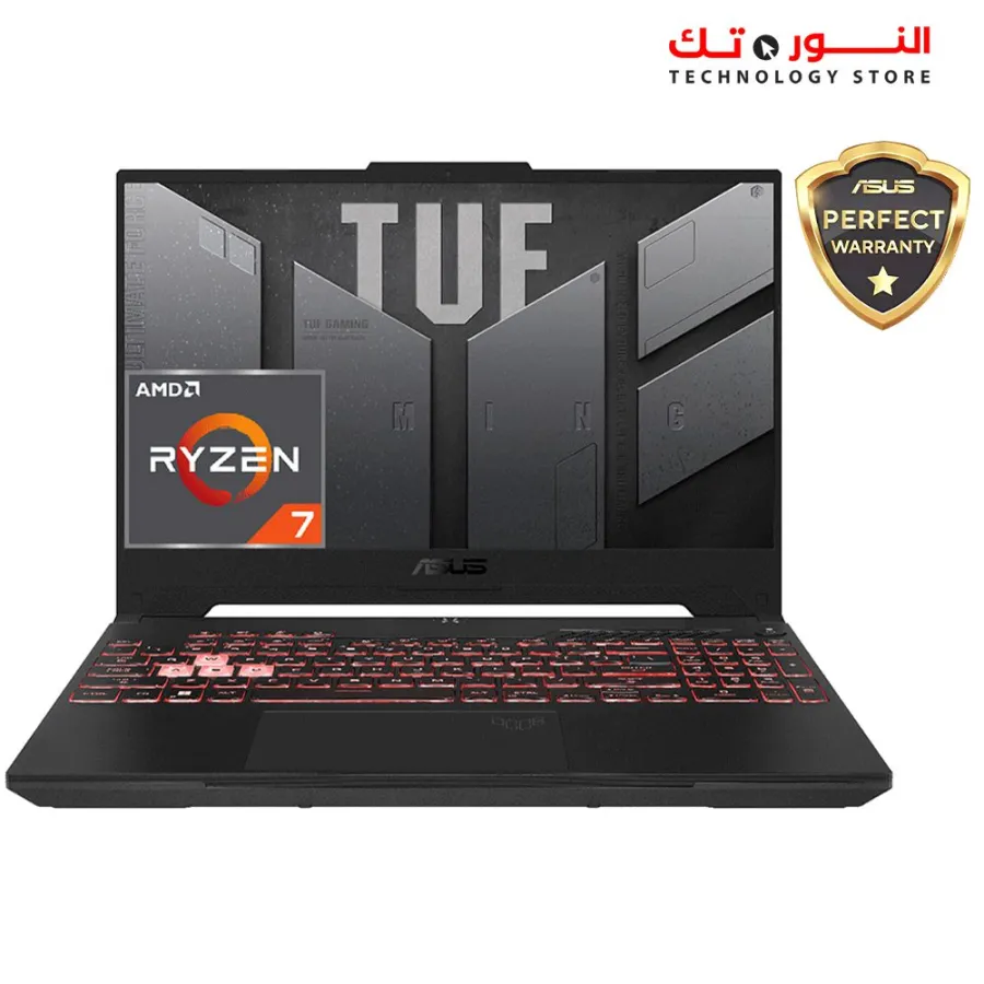 ASUS TUF Gaming A15 FA507NUR-LP007W Laptop - AMD Ryzen 7 7435HS - 16GB - 512GB SSD - NVIDIA® GeForce® RTX 4050 6GB - 15.6'' FHD 144HZ SRGB 100% - Win11
