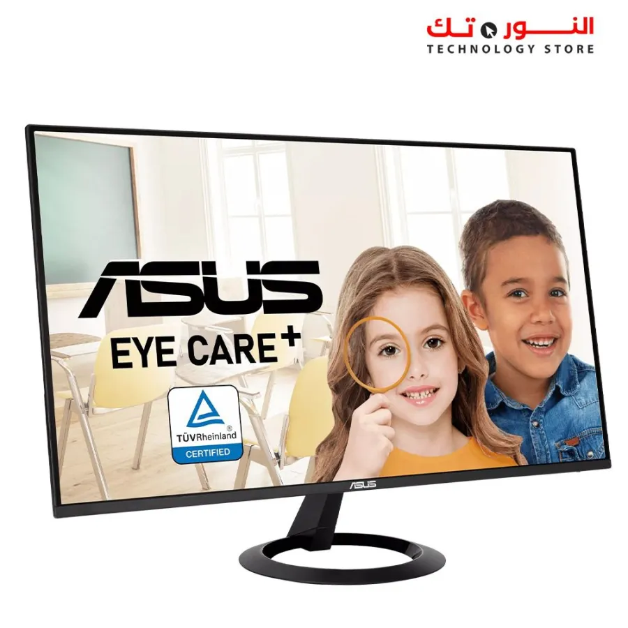 ASUS VZ24EHF Eye Care Gaming Monitor – 24-inch (23.8-inch viewable), IPS -Full HD - Frameless - 100Hz -  Adaptive-Sync - 1ms MPRT - HDMI - Low Blue Light - Flicker Free - Wall Mountable