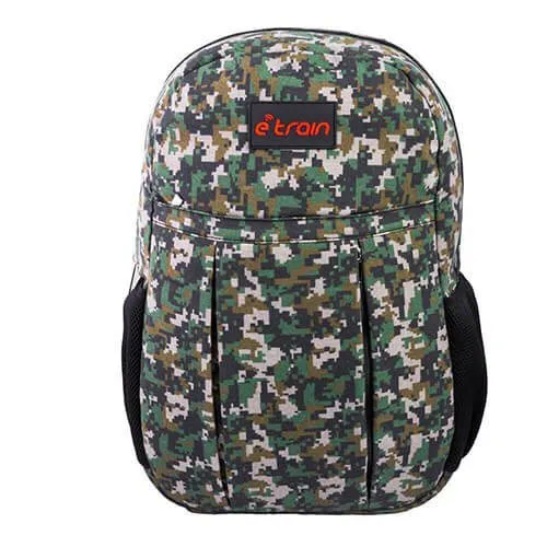 E-train (BG01G) Backpack Bag Fit Up to 15.6" - Army Green