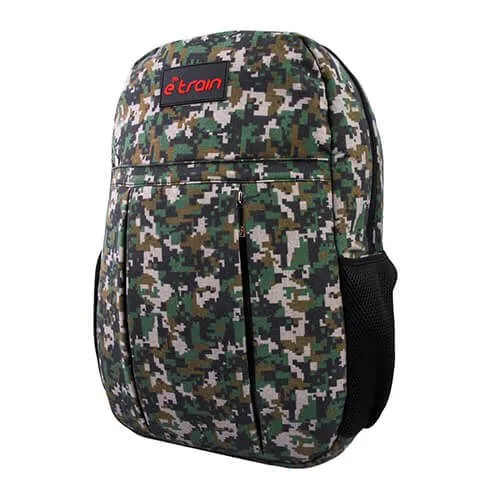 E-train (BG01G) Backpack Bag Fit Up to 15.6" - Army Green