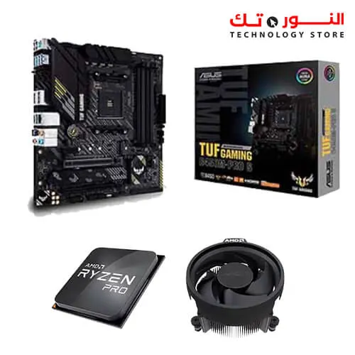 ASUS TUF Gaming B450M-PRO S + AMD Ryzen 5 PRO 4650G Procesador-tray