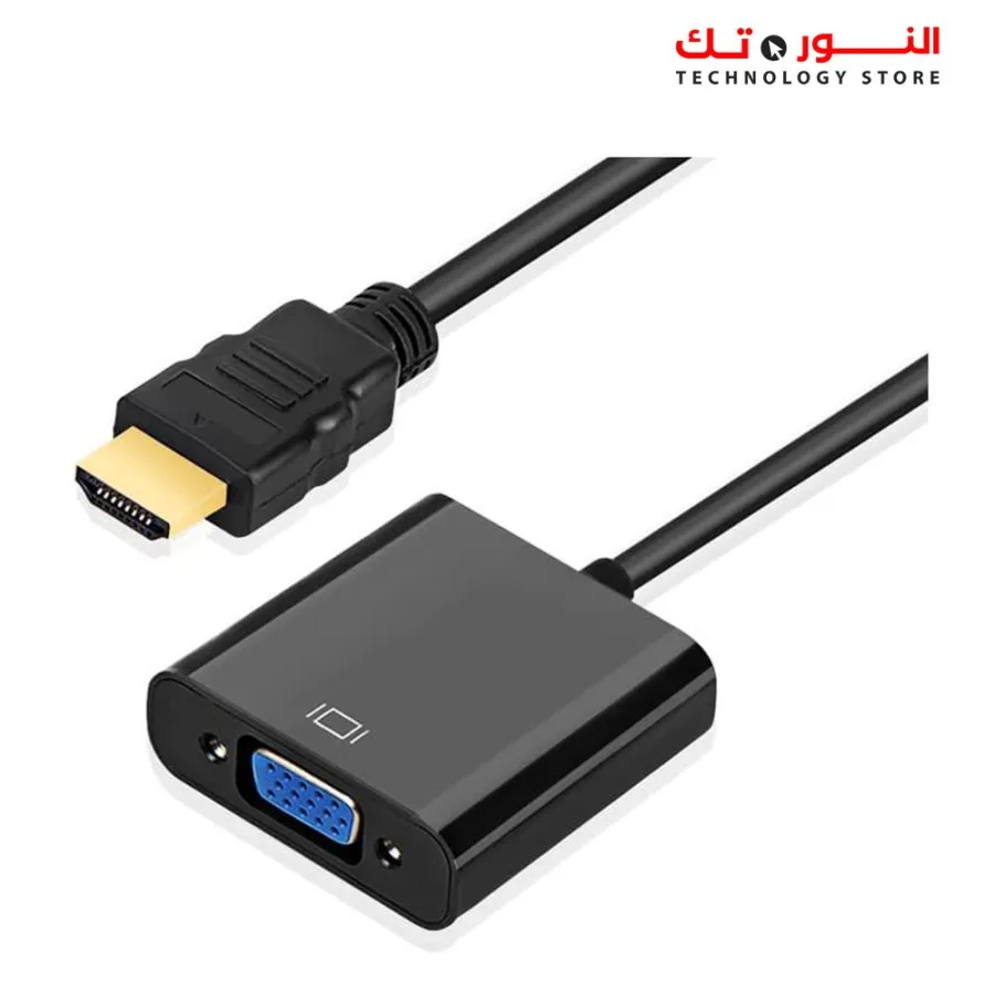Converter From HDMI to VGA With Power and Audio Output - Black