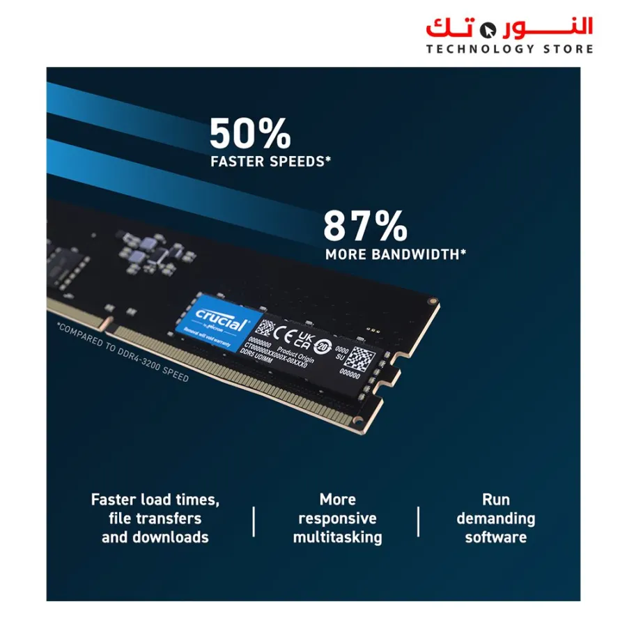 Crucial 8GB DDR5 - 4800HZ UDIMM