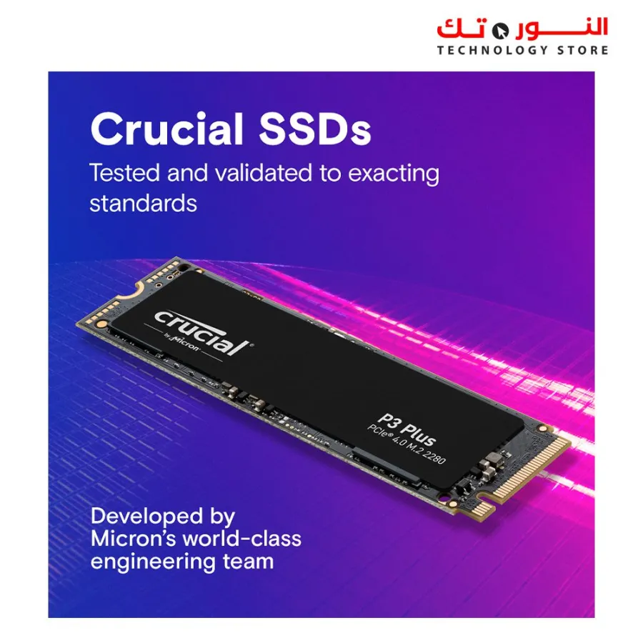Crucial P3 Plus 2TB PCIe Gen 4 M.2 NVME SSD
