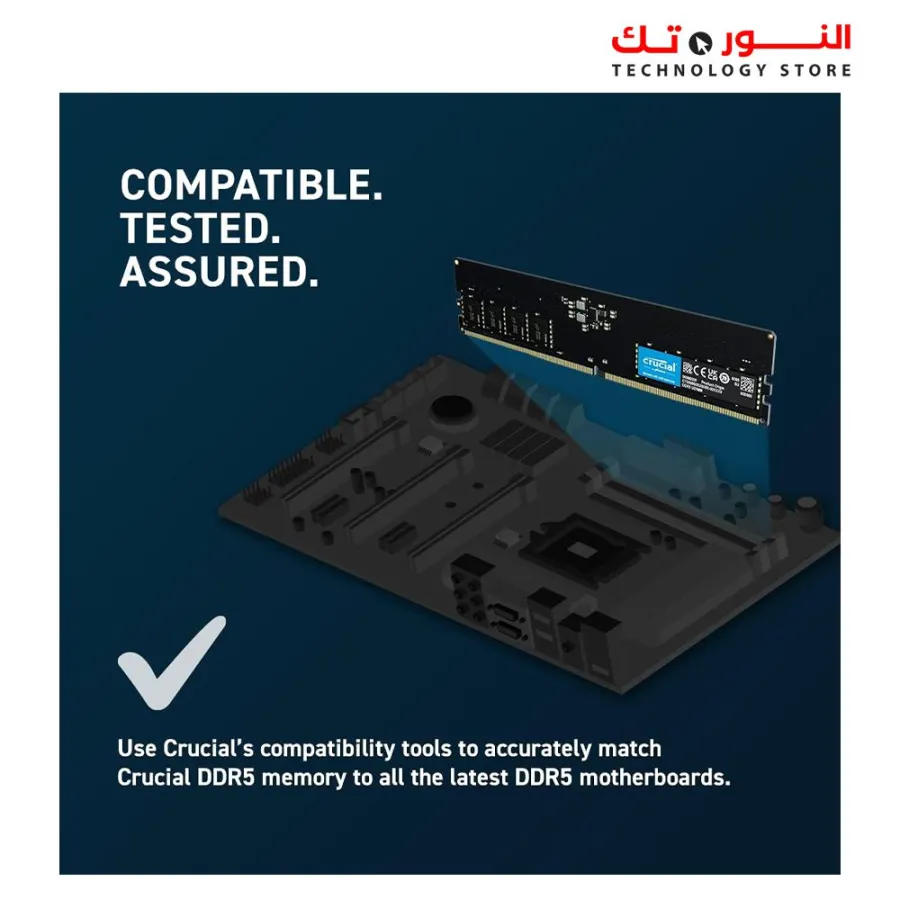 Crucial RAM 32GB DDR5 4800MHZ CL40 Desktop Memory