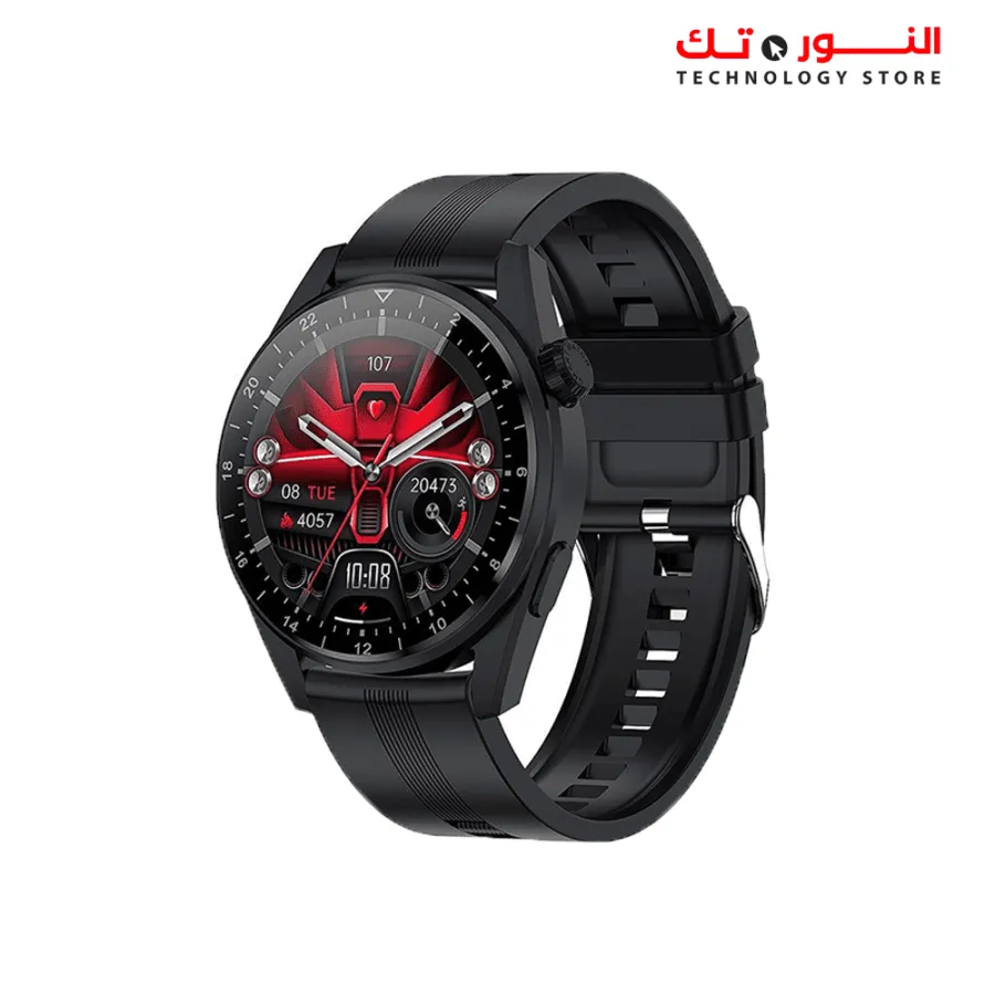 Devia Watch Pro 5  1.36''inches With 2 Strap - Black