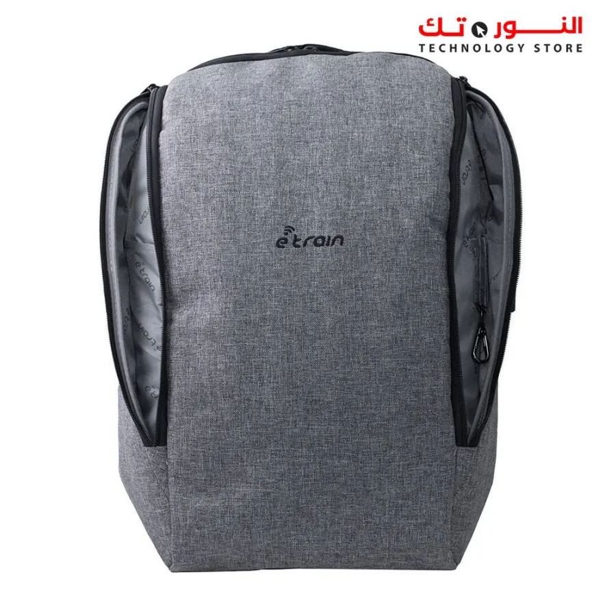 E-train (BG812) Laptop Backpack Fits Up to 15.6” - Gray