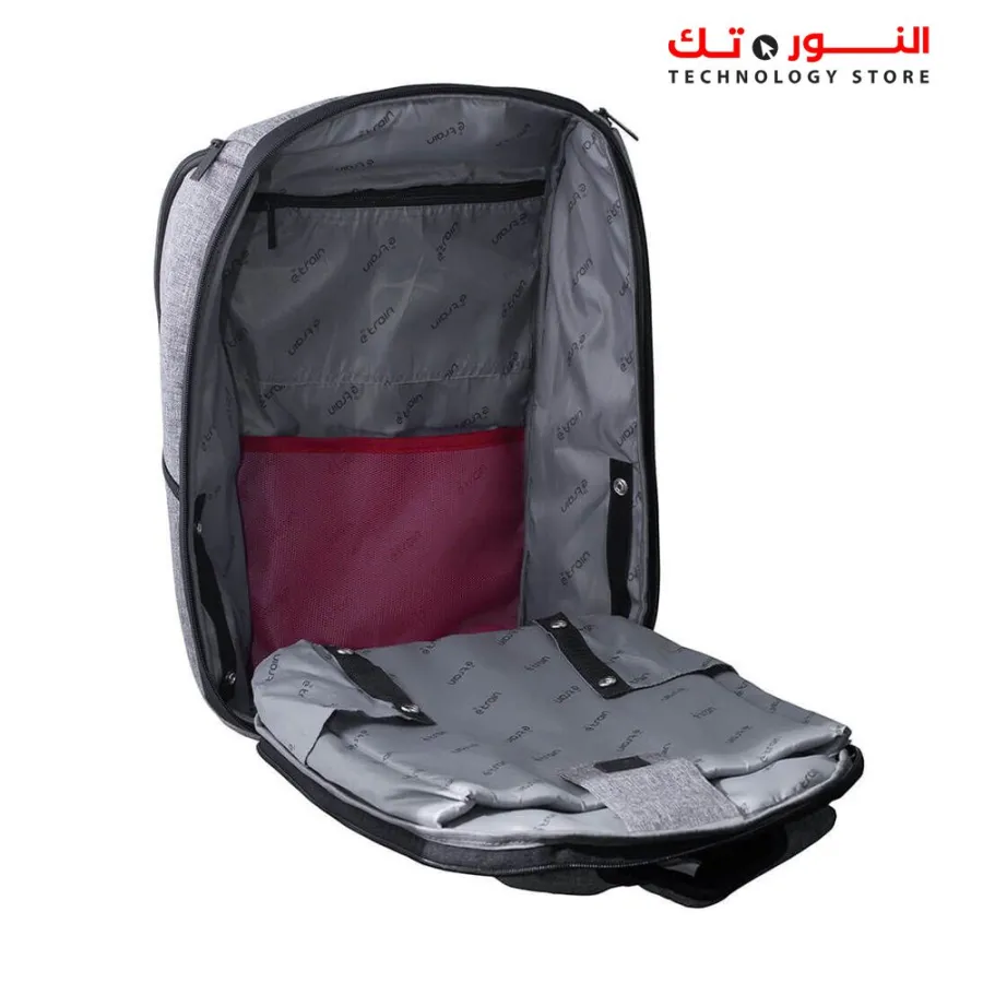 E-train (BG812) Laptop Backpack Fits Up to 15.6” - Gray