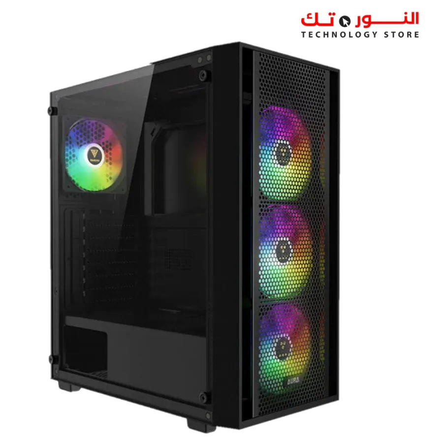 GAMDIAS AURA GC2 Elite ARGB Mid Tower Gaming Case + PSU HELIOS E1-600W