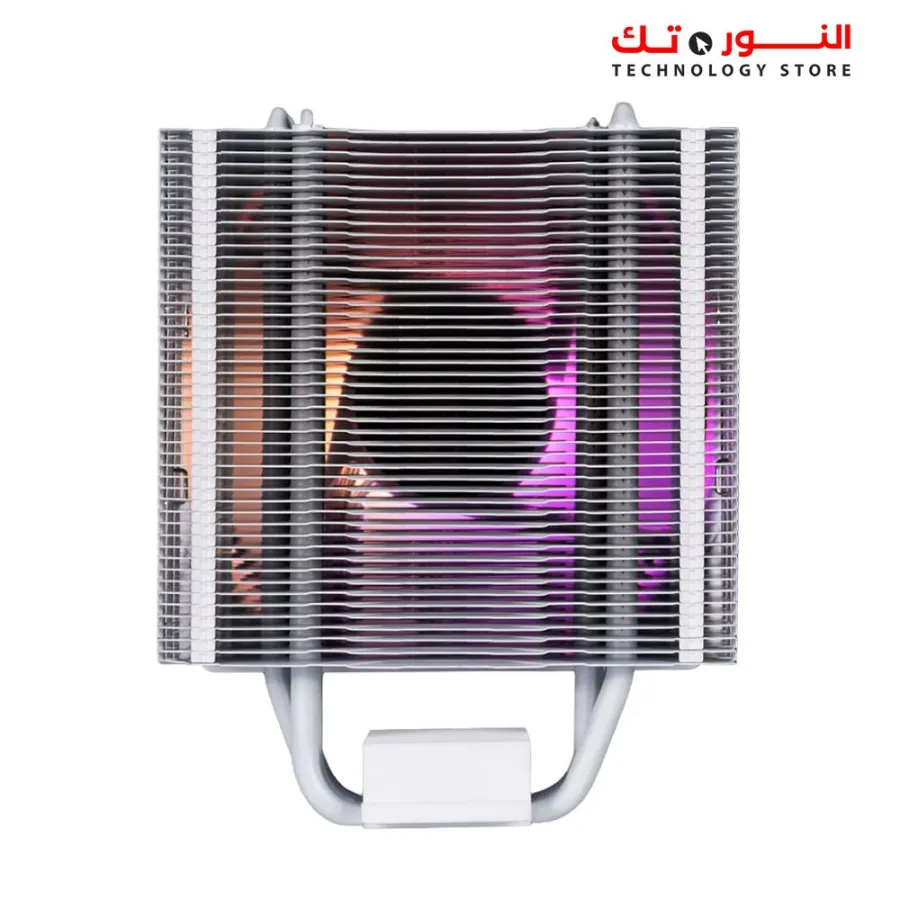 GAMDIAS BOREAS E1-410 ARGB CPU Cooler - 4 Copper Heatpipes With Hydraulic Bearing PWM Fan WHITE