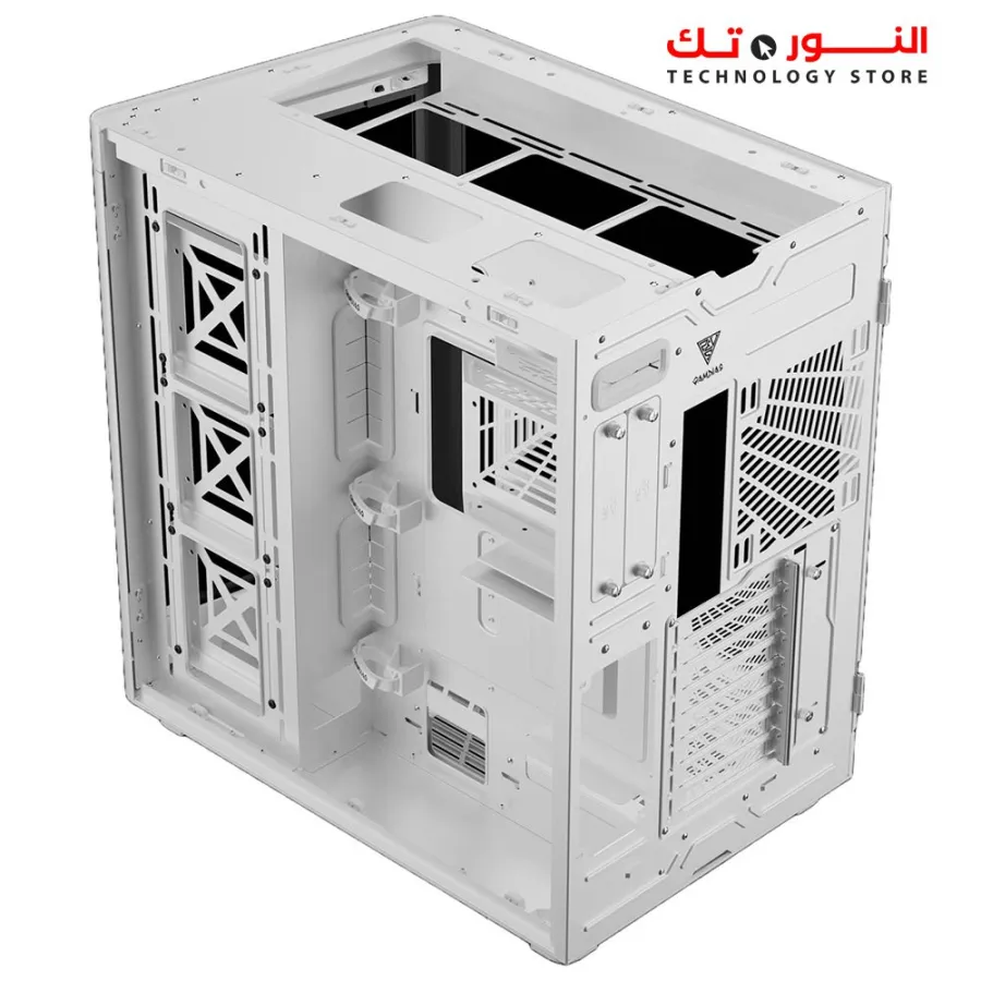 GAMDIAS NESO P1 WHITE Dual-Chamber Gaming Case Without FANS
