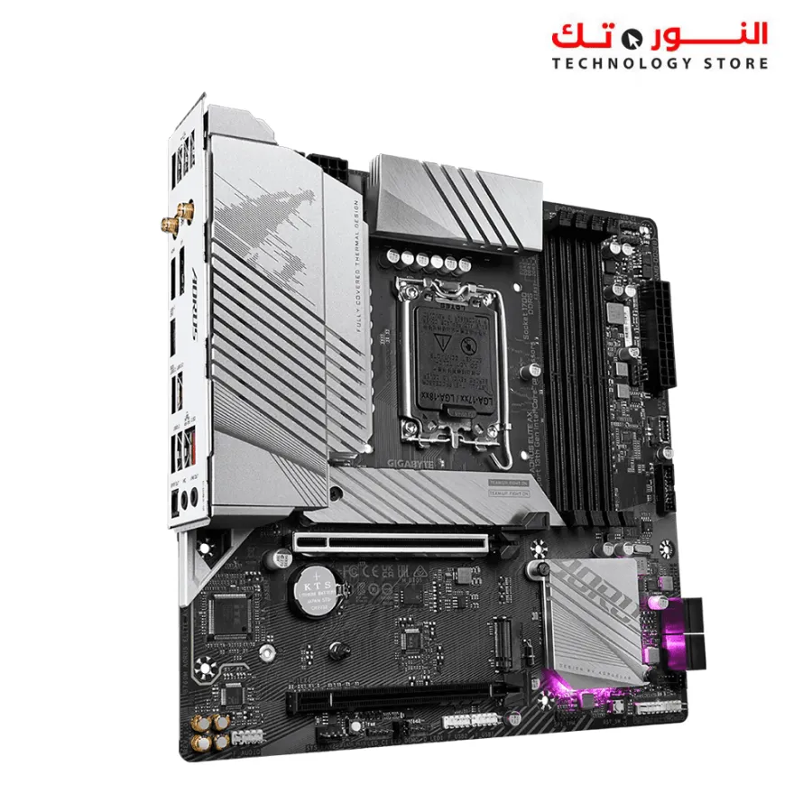 GIGABYTE B760M AORUS Elite AX (LGA 1700/ Intel/ B760/ M-ATX/ DDR5/ Dual M.2/ PCIe 4.0/ USB 3.2 Gen2X2 Type-C/Intel Wi-Fi 6E/ 2.5GbE LAN/Q-Flash Plus/PCIe EZ-Latch/Gaming Motherboard)