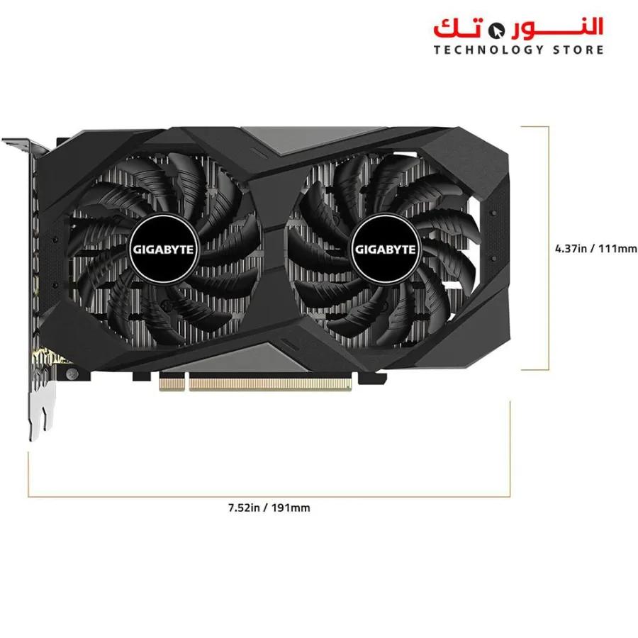 GIGABYTE GeForce RTX 3050 WINDFORCE OC 6G Graphics Card, 2X WINDFORCE Fans, 6GB GDDR6