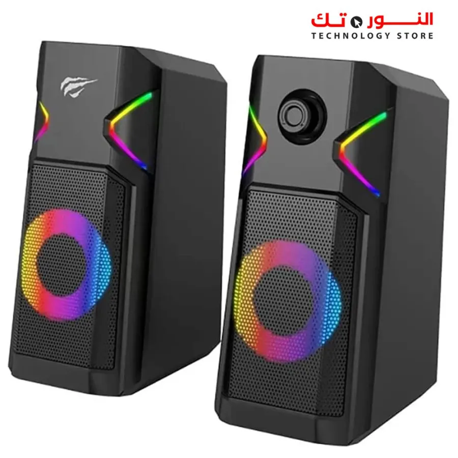 Havit SK201 Gaming Speakers With RGB Dynamic LED 1 JACK + USB FOR POWER SOURCE