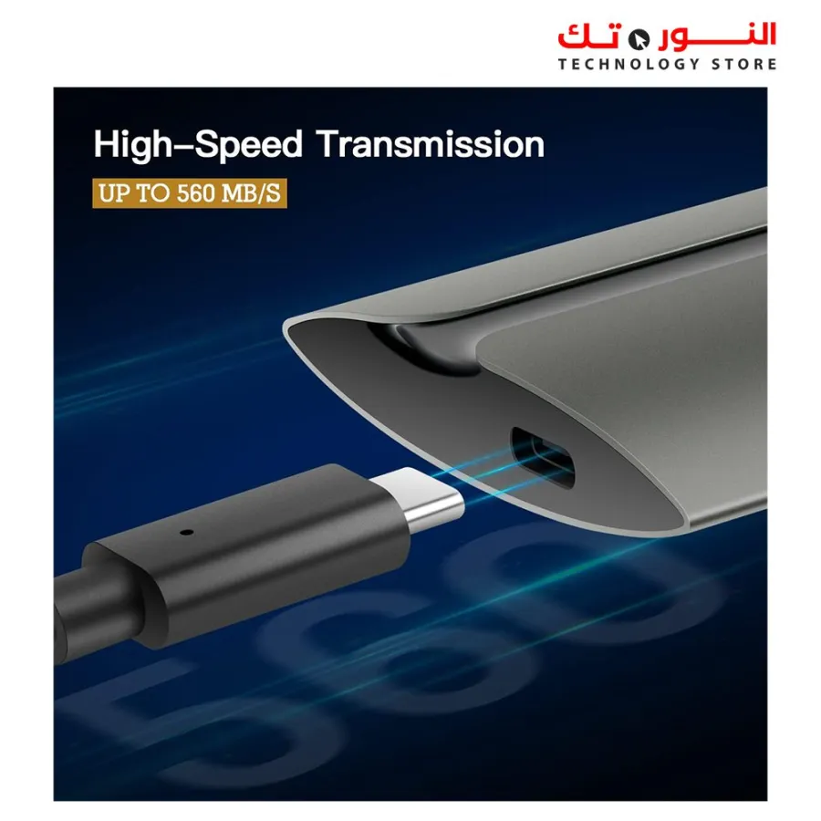 HIKSEMI External SSD 512 GB, Portable Mini USB 3.1 Type-C SSD Hard Drive External, Up to 560 MB/s 