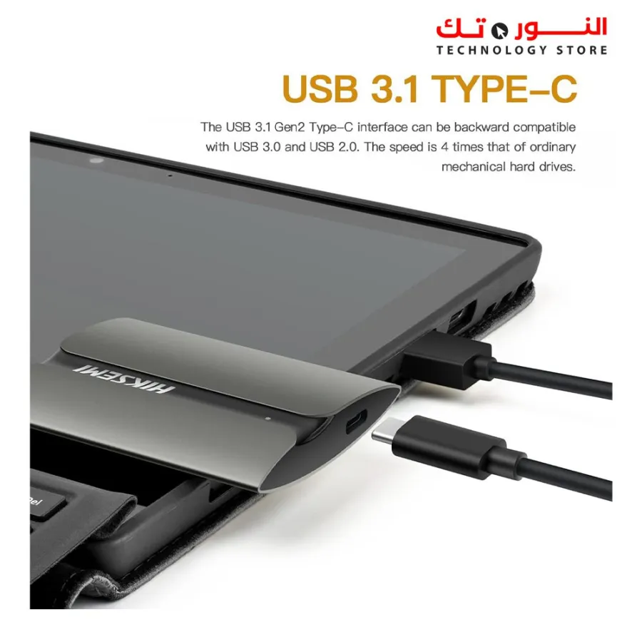 HIKSEMI External SSD 512 GB, Portable Mini USB 3.1 Type-C SSD Hard Drive External, Up to 560 MB/s 