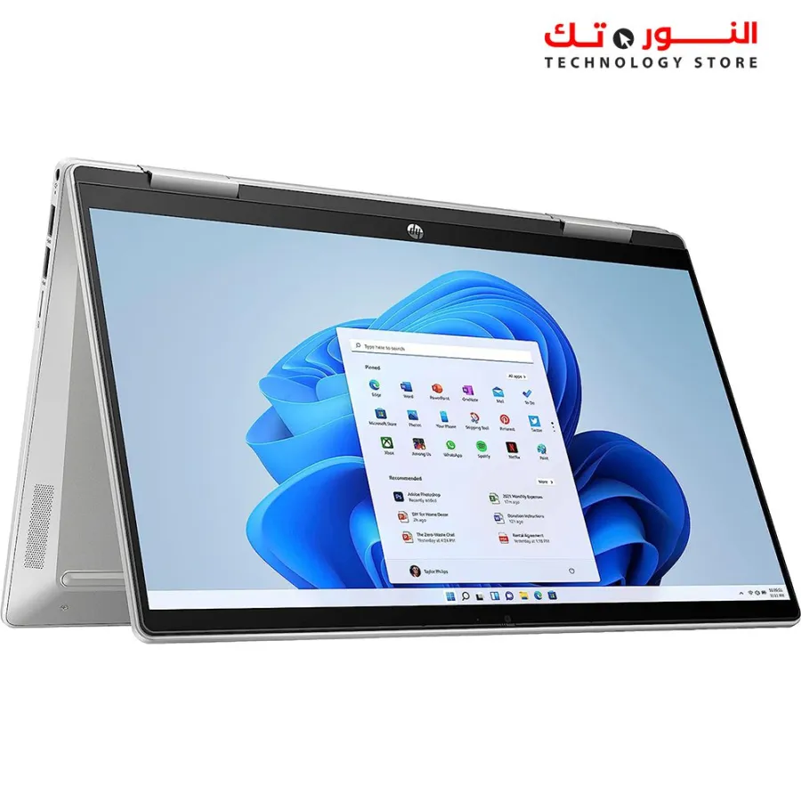 HP Pavilion 14-ek0033dx x360 Convertible 2n1 - intel Core i5-1235U, 8G RAM, 512GB SSD, Intel Iris Xe Graphics, 14" FHD Multi-Touch IPS 250 nits, Win11 - Natural Silver