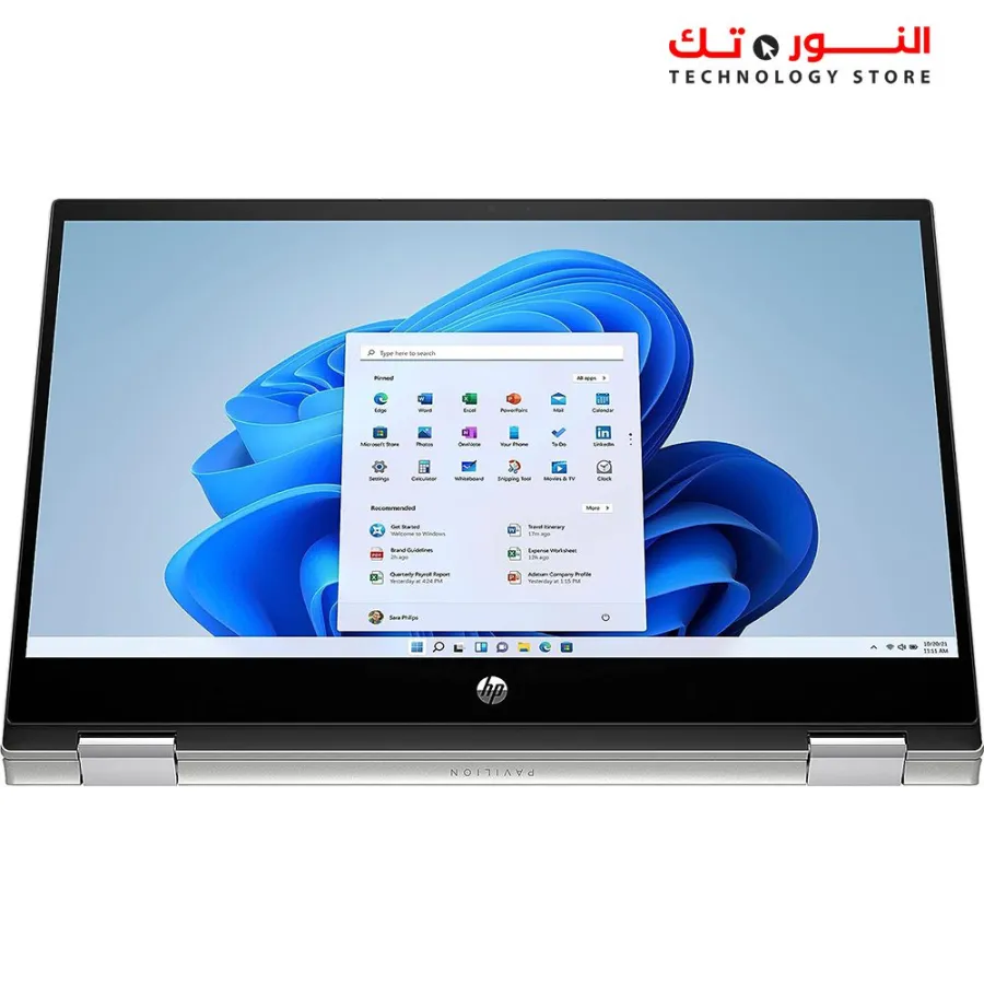 HP Pavilion 14-ek0033dx x360 Convertible 2n1 - intel Core i5-1235U, 8G RAM, 512GB SSD, Intel Iris Xe Graphics, 14" FHD Multi-Touch IPS 250 nits, Win11 - Natural Silver
