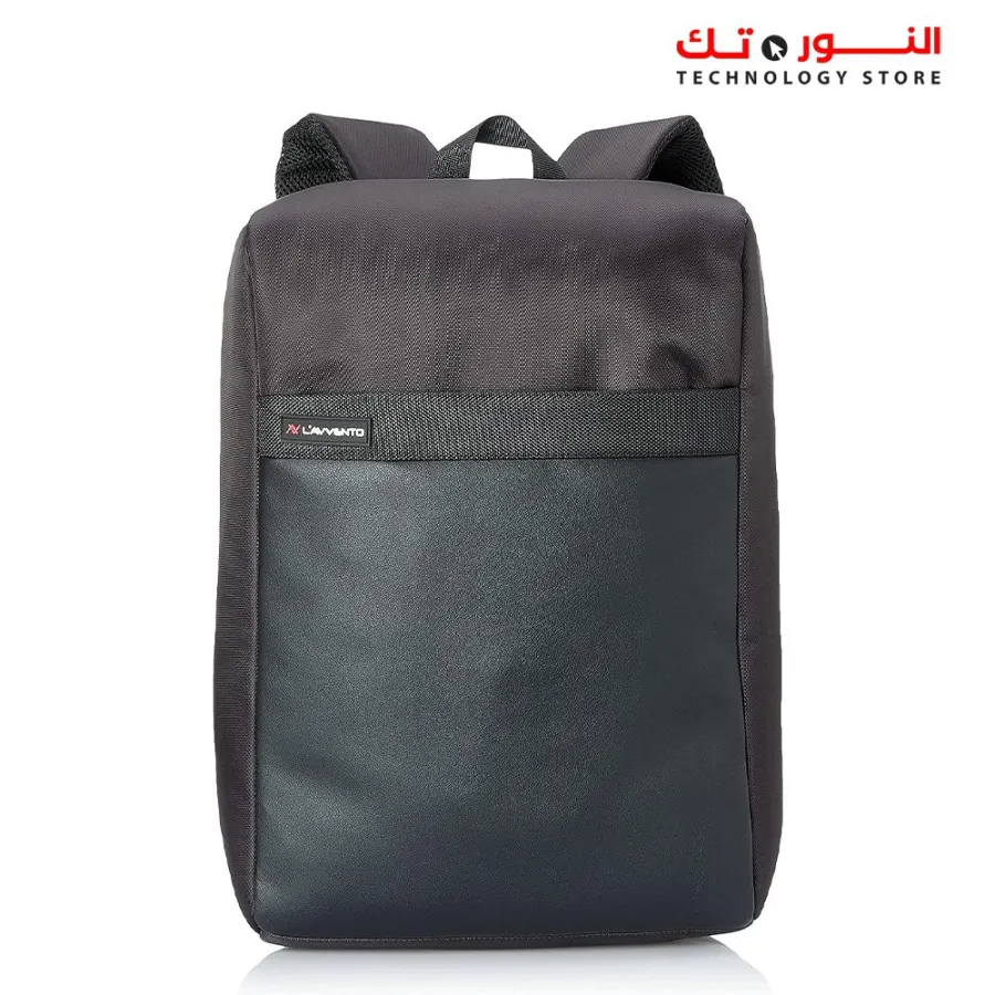 Lavvento (bg814) laptop backpack zipper puller fits up to 15.6 inch black