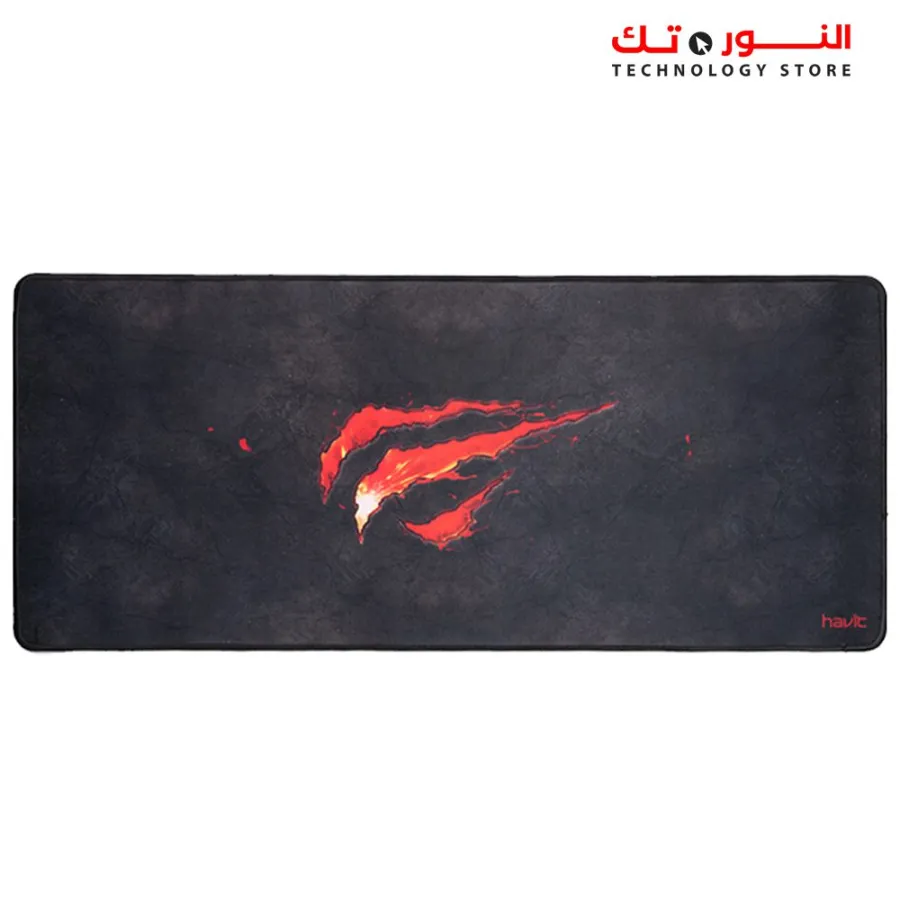 Havit HV-MP861 Mousepad With Premium Fine-Mesh & Anti-Slip Rubber Base,700*300*3Mm, Black