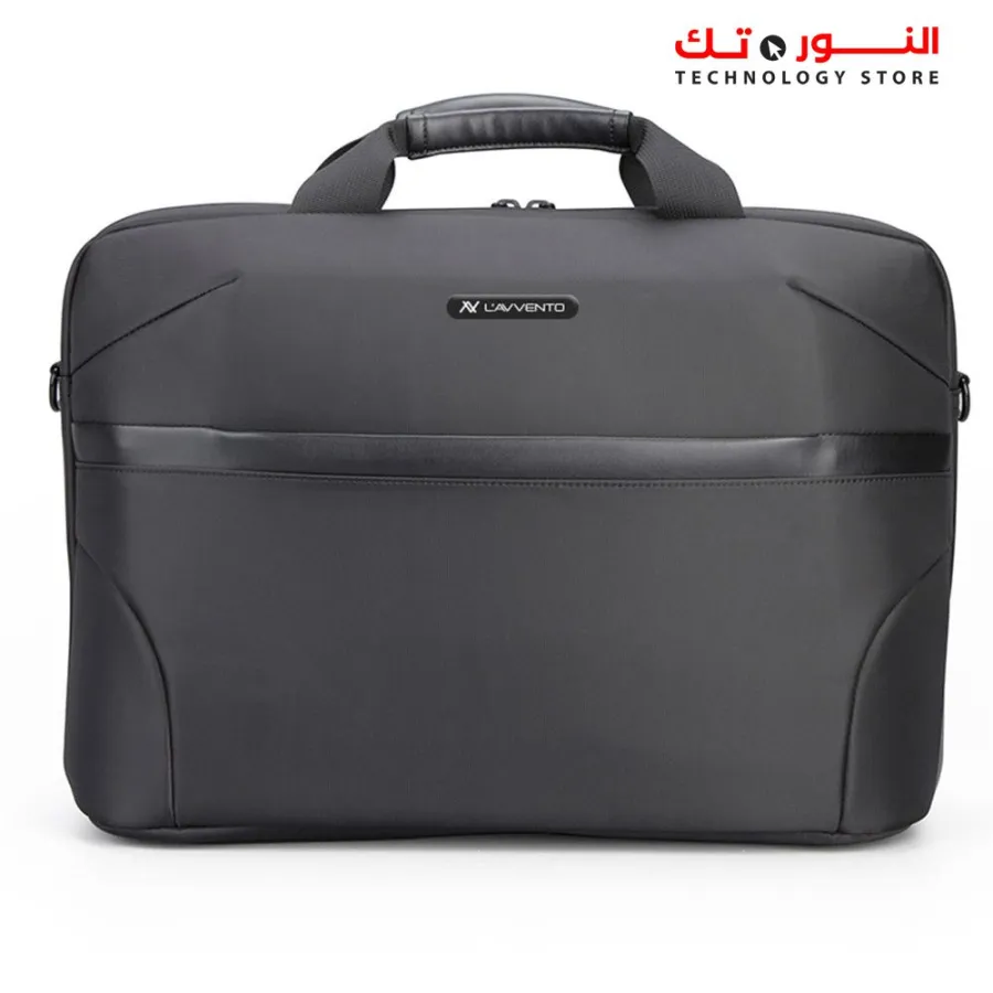 L'AVVENTO (BG704) Laptop Shoulder Bag fits up to 15.6" - Black
