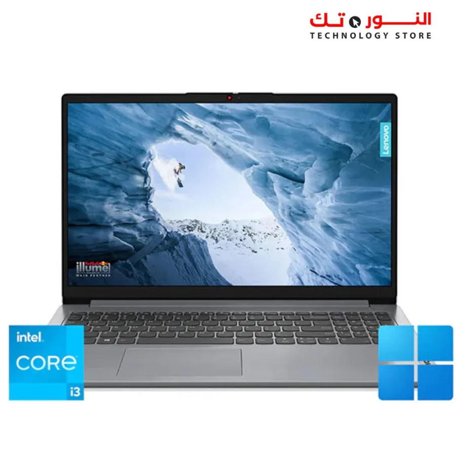 Lenovo IdeaPad 1 15IAU7 Intel Core™ i3-1215U, 6 Cores - 4GB RAM DDR4  - 256GB SSD - Intel UHD Graphics - 15.6 HD TN - WIN11 - Lenovo BAG - 2Y Warranty