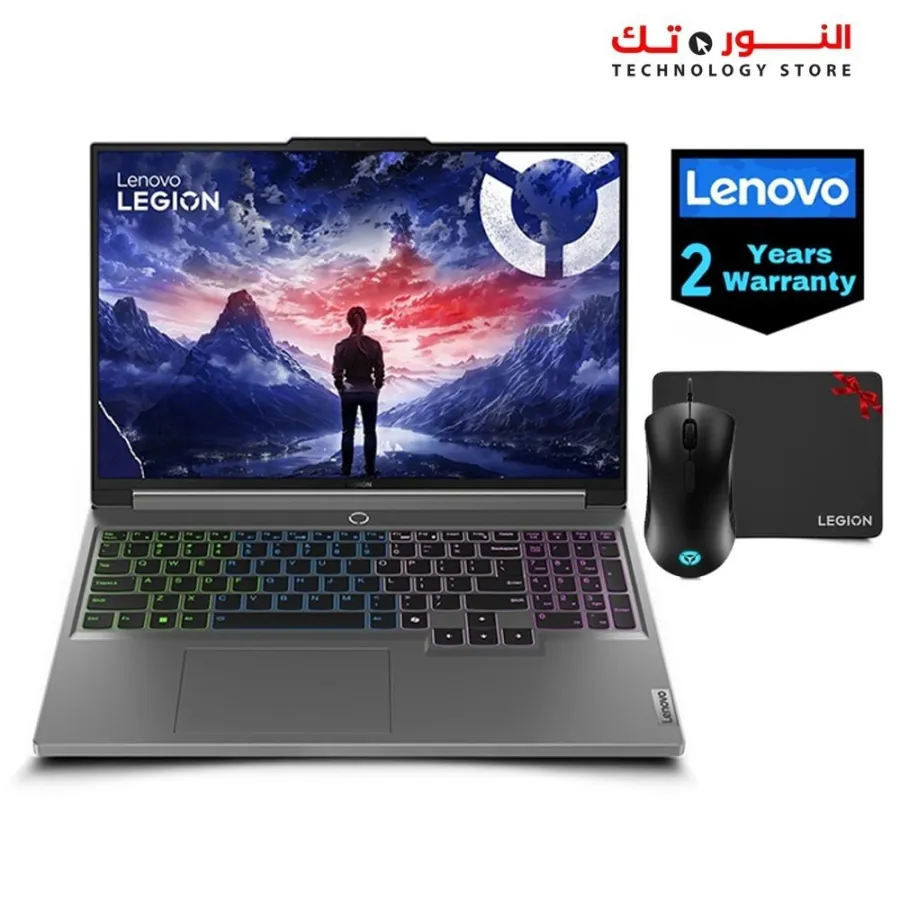 Lenovo Legion 5 16IRX9  14th Intel Core i7-14650HX AI Chip:LA1, NVIDIA RTX 4060 8GB GDDR6 - 16GB DDR5 RAM - 1TB SSD - 16" WQXGA (2560x1600) IPS 240Hz - 4-Zone RGB Backlit Keyboard - Gaming Speed Mouse Pad + Legion Gaming Mouse - 2Year Premium Care